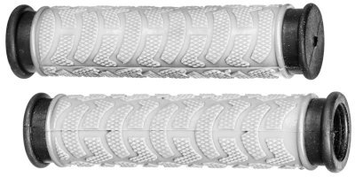 OXFORD - gripy MTB, (biele/čierne, dvojkomponentné, dĺžka 127 mm, 1 pár)