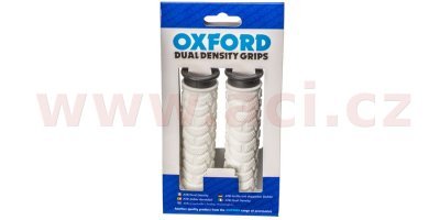 OXFORD - gripy MTB, (biele/čierne, dvojkomponentné, dĺžka 127 mm, 1 pár)