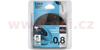 svařovací drát hliník/AlSi12 GYS MIG/MAG 0.8 mm, plastová cívka průměr 100 mm, 0.5 kg, pro slitiny hliníku s max. 12% příměsí křem