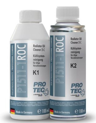 PRO-TEC - Radiator Oil Cleaner K1 + K2 188 + 188ml