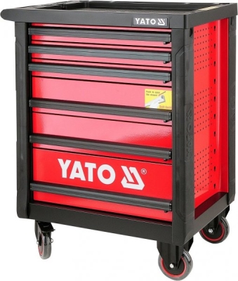 Yato - Servisný vozík 6 zásuviek bez náradia