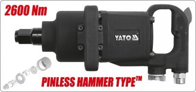 Yato - Uťahovač pneumatický "KRÁTKY" 1" 2600Nm
