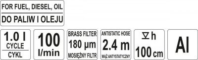 Yato - Rotačné čerpadlo na olej, naftu 100l/min