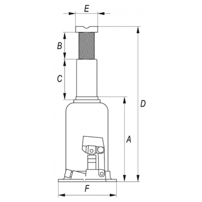 Yato - Piestový zdvihák hydraulický 30t