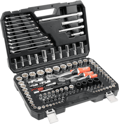 Yato - Gola sada 1/2", 3/8", 1/4" +príslušenstvo 120ks