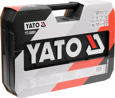 Yato - Gola sada 1/2", 3/8", 1/4" +príslušenstvo 120ks