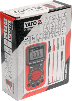 Yato - Digitálny multimeter, fázová sekvencia
