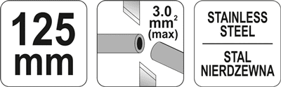 Yato - Kliešte cvikacie elektrikárske Stainless Steel 125mm