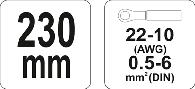 Yato - Kliešte konektorové 230mm (AWG)