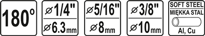 YATO - Mini ohýbačka kovových trubek 6.3 -10m