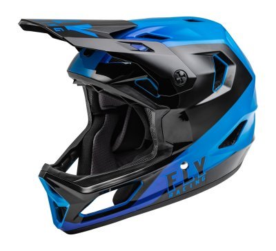 FLY RACING - cyklo prilba RAYCE, (čierna/modrá, veľ. XL)