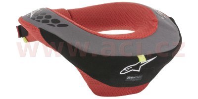 ALPINESTARS - Nákrčník SEQUENCE YOUTH, detský (čierny/červený/sivý/žltý fluo, veľ. L/XL)