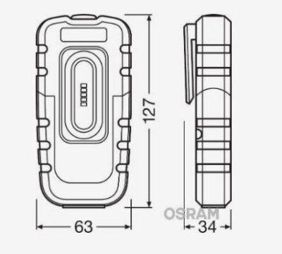 Osram - ručné svietidlo LEDinspect POCKET 160
