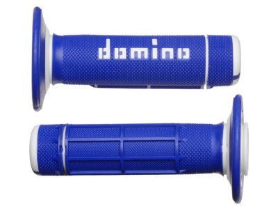 gripy A020 (offroad) délka 118 mm, DOMINO (modro-bílé)