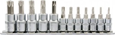 Yato - Sada kľúčov TORX na lište 1/4" 3/8" 12ks
