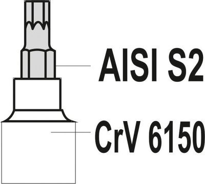 Yato - Sada kľúčov TORX na lište 1/4" 3/8" 12ks