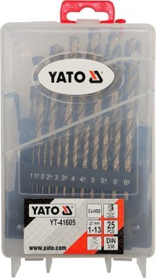 YATO - Súprava vrtákov na kov HSS-COBALT 1-13mm 25ks
