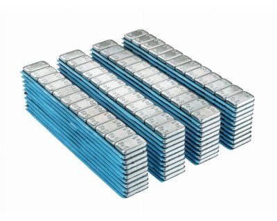 TIP-TOPOL - Nalepovacie oceľové závažie 12 × 5 g, strieborné