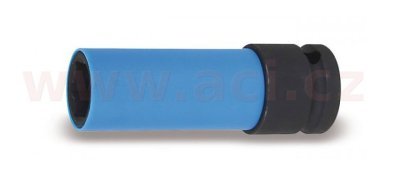 Nadstavec k rázovým uťahovákom 1/2", modrý, 17 mm BETA