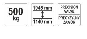 Yato - Zdvihák prevodovky 500kg