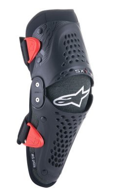 ALPINESTARS - chrániče kolien SX-1 YOUTH, detské (čierna/červená, pár, veľ. S/M)