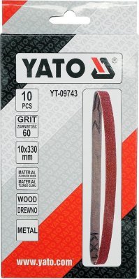 Yato - Brusný pás 10x330mm P60, 10ks