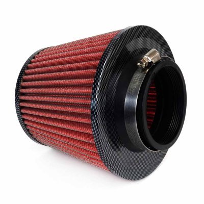 AMiO - Športový vzduchový filter + 3 adaptéry AF-Carbon
