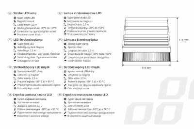 AMiO - Stroboskopový LED maják AMiO 12V