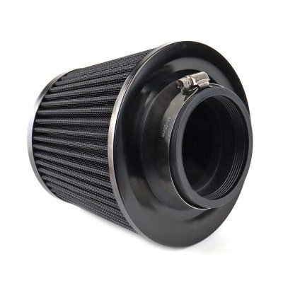 AMiO - Kužeľový vzduchový filter černý + 3 adaptéry