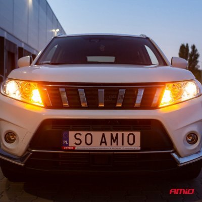 AMiO - LED žiarovky CANBUS 3030 24SMD 1156 BAU15S PY21W Oranžová 12V/24V
