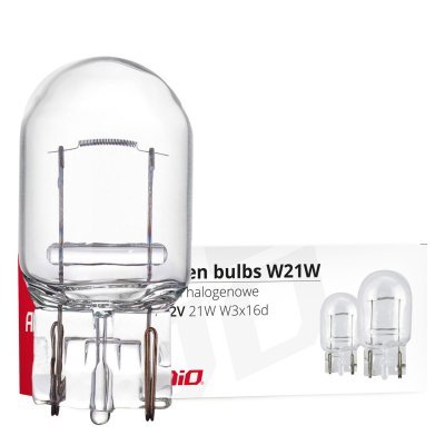 AMiO - Halogénové žiarovky T20 W21W W3x16d 12V 21W 10ks
