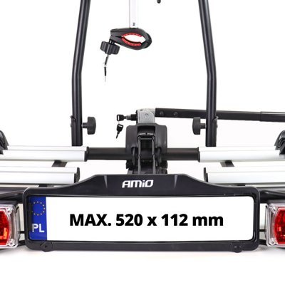 AMiO - Nosič na bicykle na ťažné zariadenie auta E-Bike TBC-02/2