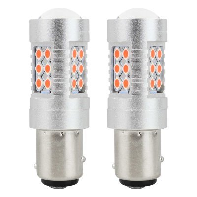 AMiO - LED žiarovky CANBUS 3030 24SMD 1157 BAY15D PR21/5W Red 12V/24V