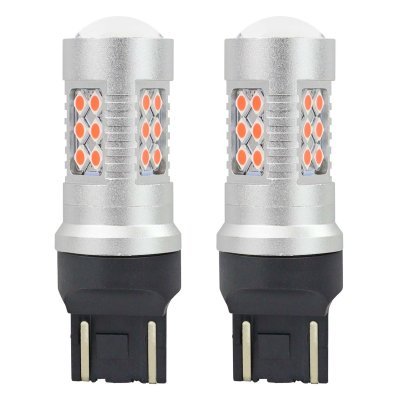 AMiO - LED žiarovky CANBUS 24SMD 3030 1157 T20 7443 21/5W Červená 12V/24V