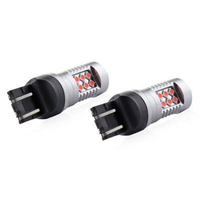 AMiO - LED žiarovky CANBUS 24SMD 3030 1157 T20 7443 21/5W Červená 12V/24V