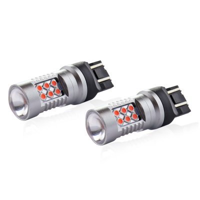 AMiO - LED žiarovky CANBUS 24SMD 3030 1157 T20 7443 21/5W Červená 12V/24V
