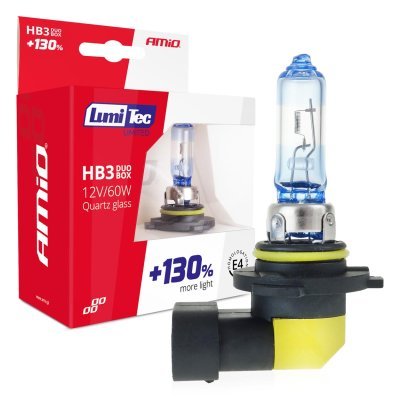 AMiO - Halogénový DUO blister (2ks ) HB3 12V 60W sada LumiTec LIMITED +130%