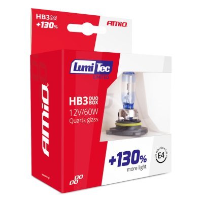 AMiO - Halogénový DUO blister (2ks ) HB3 12V 60W sada LumiTec LIMITED +130%