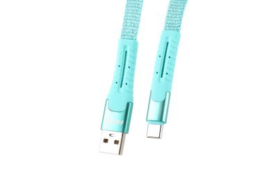AMiO - Pružinový kábel USB+USB-C 1.2m FullLINK UC-14