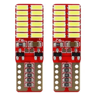 AMiO - LED žiarovky CANBUS 24SMD 4014 T10e (W5W) White 12V/24V