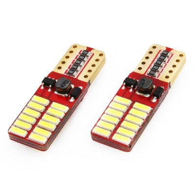 AMiO - LED žiarovky CANBUS 24SMD 4014 T10e (W5W) White 12V/24V