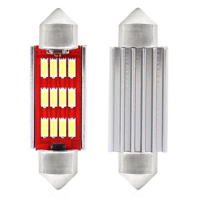 AMiO - LED žiarovky CANBUS 4014 12SMD Festoon C5W C10W C3W 41mm White 12V/24V