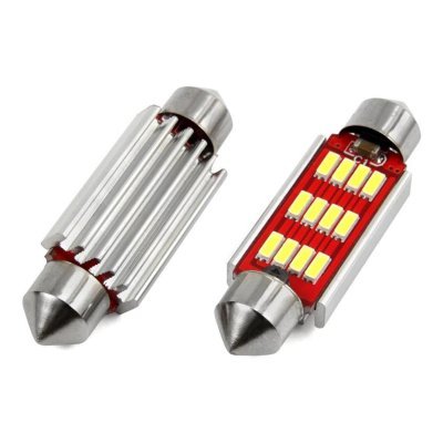AMiO - LED žiarovky CANBUS 4014 12SMD Festoon C5W C10W C3W 41mm White 12V/24V