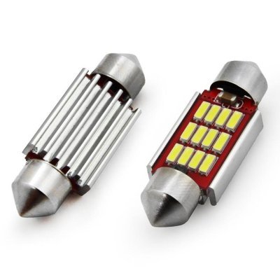 AMiO - LED žiarovky CANBUS 4014 12SMD Festoon C5W C10W C3W 36mm White 12V/24V
