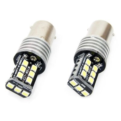 AMiO - LED žiarovky CANBUS 2835 15SMD 1156 BA15S P21W R10W R5W White 12V/24V