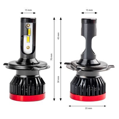 AMiO - LED žiarovky hlavného svietenia H4/H19 BF séria AMiO