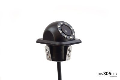 AMiO - Parkovací asistent TFT02 4,3" s kamerou HD-305-LED 4-senzorové, strieborné
