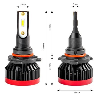 AMiO - LED žiarovky hlavného svietenia HB3 9005/HIR1 9011/H10 BF séria AMiO
