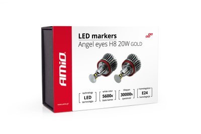 AMiO - LED marker H8 20W GOLD