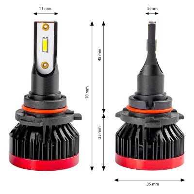 AMiO - LED žiarovky hlavného svietenia HB4 9006 BF séria AMiO